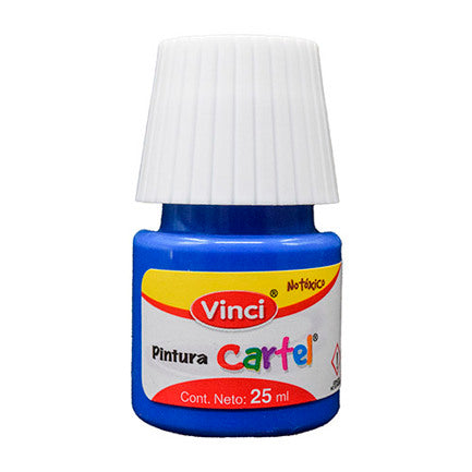 DIXON - Pintura Cartel Vinci 25 ml Azul Cobalto #65A Caja c/10 piezas