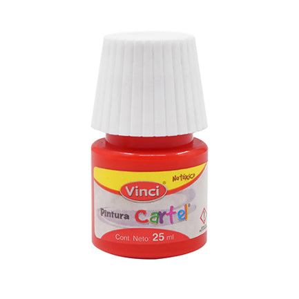 DIXON - Pintura Cartel Vinci 25 ml Geranio #58 Caja c/10 piezas