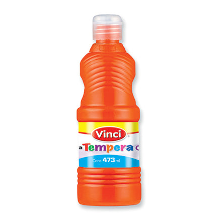 DIXON - Pintura tempera vinci 473 ml rojo naranja
