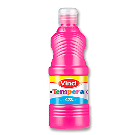 DIXON - Pintura tempera vinci 473 ml rosa fluorescente