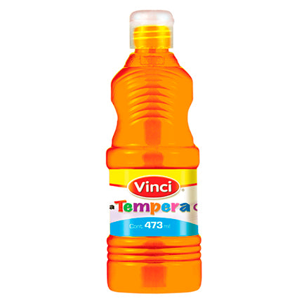 DIXON - Pintura tempera vinci 473 ml naranja fluorescente