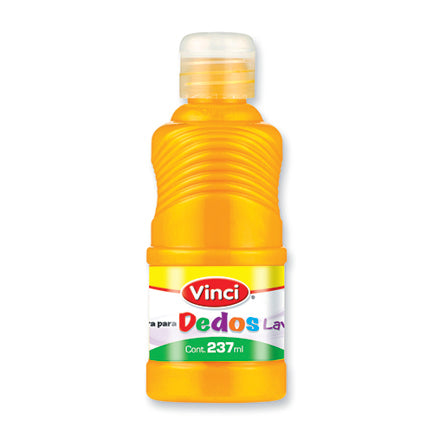 DIXON - Pintura para dedos lavable vinci 237ml amarillo