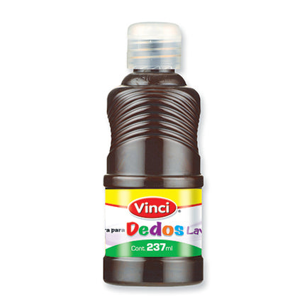 DIXON - Pintura para dedos lavable vinci 237 ml café