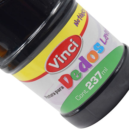 DIXON - Pintura para dedos lavable vinci 237 ml negro