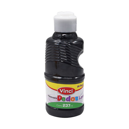 DIXON - Pintura para dedos lavable vinci 237 ml negro