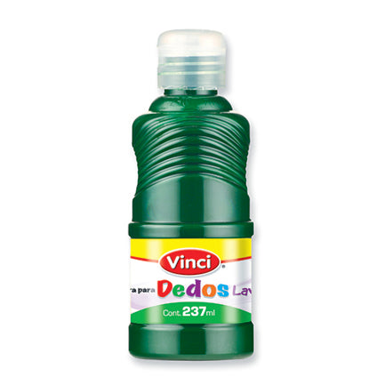 DIXON - Pintura para dedos lavable vinci 237 ml verde