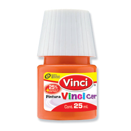 DIXON - Pintura cartel vinci 25 ml rojo naranja - 53 caja c/10 piezas