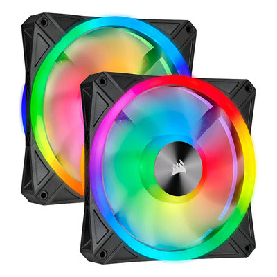 CORSAIR - Ventilador para Gabinete Corsair LL120 RGB 120mm Dual Light LED RGB 600-1500RPM Negro