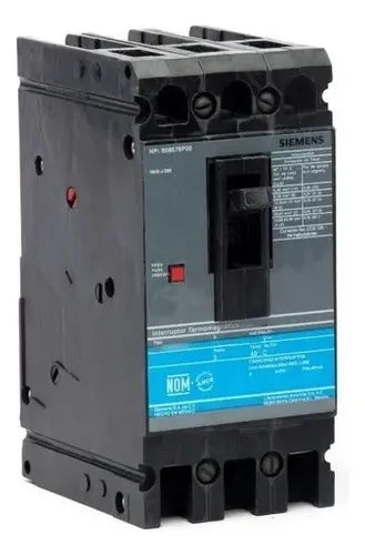 SIEMENS - Interruptor Termomagnético ED6 600V 3X50A, Sin zapatas principales.