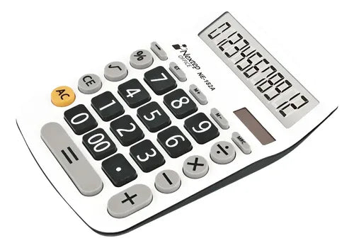 NEXTEP SOLUCIONES - Bundle Calculadora Nextep 12 Digitos Escritorio Teclas Grandes Solar/Bateria Cont. 2Piezas
