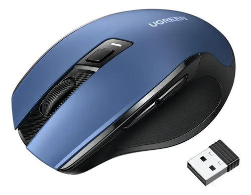 UGREEN -  Ratón inalámbrico ergonómico UGREEN 2.4G (azul)