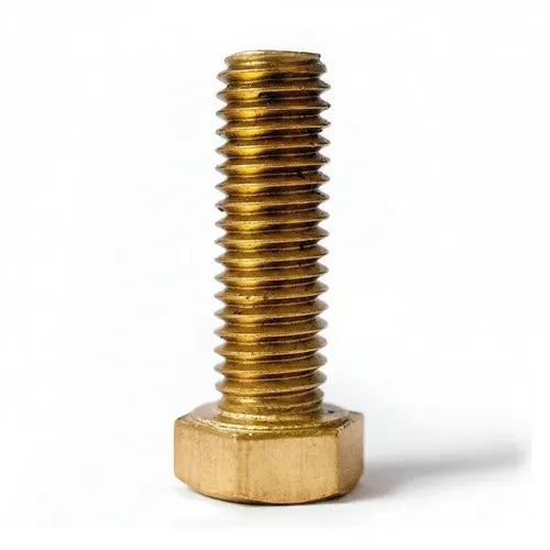 HUBBELL - Tornillos de Bronces al Silicio de 3/8" con tuerca hexagonal y rondana.