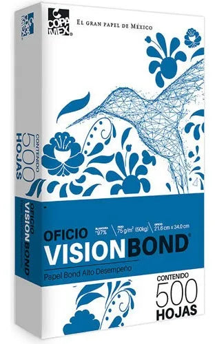 FACIA VISION - Papel Cortado Vision Oficio Bond 75Grs C/5000