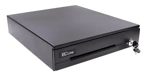 ECLINE - Cajon de Dinero Ecline de 4 Billetes 8 Monedas Tres Posiciones de Segiradad con LLave Interfaz RJ11
