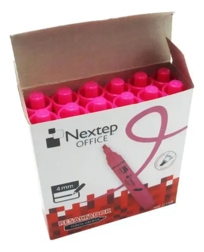 NEXTEP SOLUCIONES - Bundle Resaltador Nextep Rosa C/12 Cont. 2 Piezas