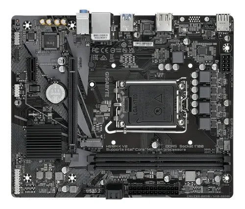 GIGABYTE - Tarjeta Madre Gigabyte H610M K 2xDDR4 64GB 3200Mhz PCIe 4.0 M.2 1xHDMI S 1700 12th 13th Gen mATX