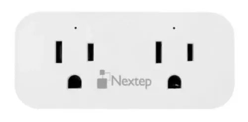 NEXTEP SOLUCIONES - Tomacorriente Nextep Smart Doble Control Wi-Fi