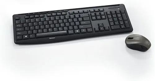 VERBATIM - Teclado y Mouse VERBATIM Silencioso e Inalámbrico con Blue LED - Negro