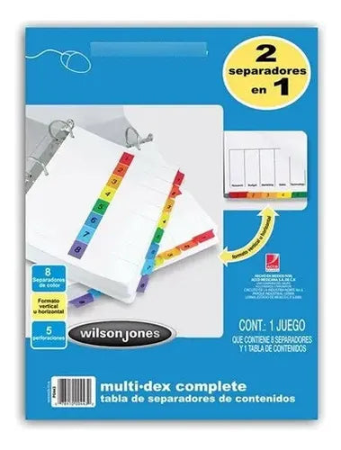 ACCO - SEPARADOR ACCO 443 MULTIDEX BASIC 8 DIVISIONES