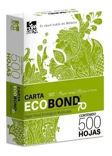 FACIA VISION - Papel Cortado Ecobond Carta 70 Grs Blancura 70Grs C/5000 Hojas