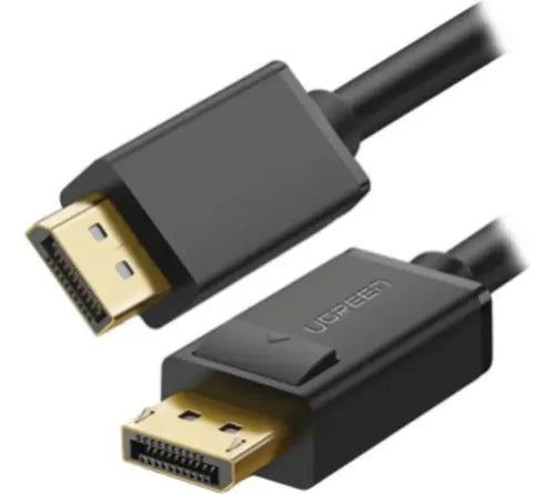 UGREEN - Cable DisplayPort 1.2 Macho a Macho/ Longitud 1.50 m / Versión DP1.2 / Soporta 4K@60Hz; 2K@144Hz / Soporta 3D / Color profundo de 8 y 10 bits / Blindaje Interno Múltiple / Cobre Estañado 28AWG  / Botón de Liberación
