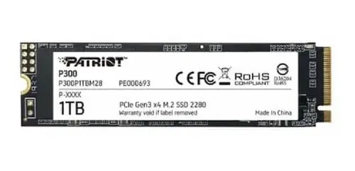 PATRIOT - Unidad SSD Patriot M.2 960GB P310 NVME 2280 1800MB/s Escritura 2100MB/s Lectura