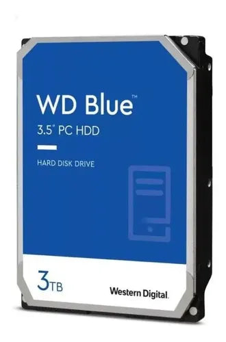 WESTERN DIGITAL - Disco Duro Interno WD Blue 3TB 3.5 SATA3 6GB/S 256MB 5400RPM WINDOWS