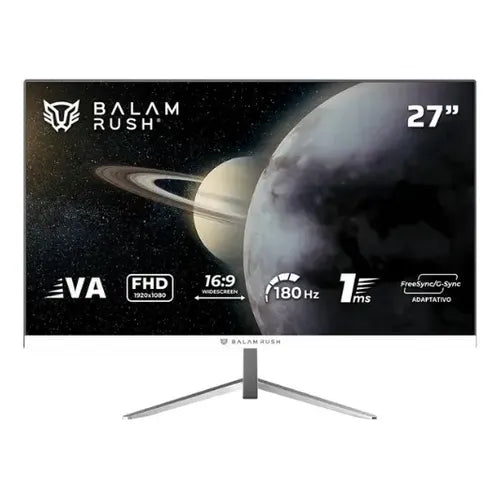 BALAM RUSH - Monitor Gamer Balam Rush Plano 27VA/Titan MTG27Y/FHD/180Hz Legend Blanco