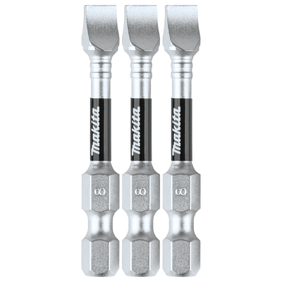 MAKITA - Punta plana SL IMPACT-XPS de 8 X2 blister con 3 piezas