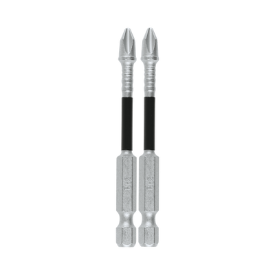 MAKITA - Broca reforzada phillips del # 2 de 3", paquete con 2 piezas.