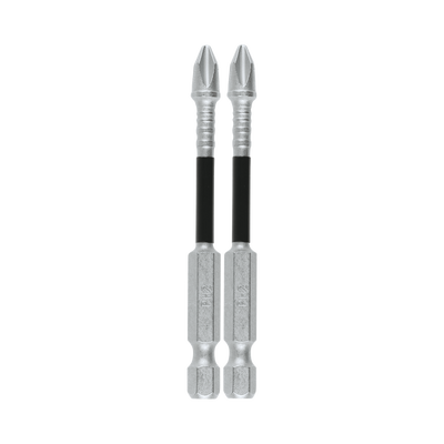 MAKITA - Broca reforzada phillips del # 2 de 3", paquete con 2 piezas.