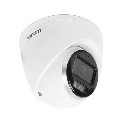 EPCOM PROFESSIONAL - Turret TURBOHD 3K (5 Megapixel) / Lente 3.6 mm / Micrófono Integrado / Imagen a Color 24/7 (ColorVu) / 40 mts Luz Blanca / Exterior IP67 / dWDR / 4 Tecnologías