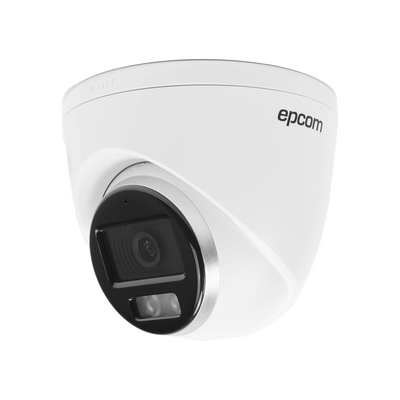 EPCOM PROFESSIONAL - Turret TURBOHD 3K (5 Megapixel) / Lente 3.6 mm / Micrófono Integrado / Imagen a Color 24/7 (ColorVu) / 40 mts Luz Blanca / Exterior IP67 / dWDR / 4 Tecnologías