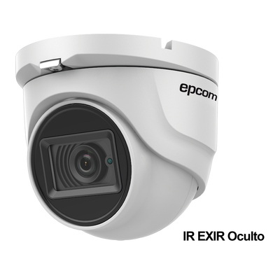 EPCOM PROFESSIONAL - Eyeball TURBOHD 4K (8Megapixeles) / Gran Angular 102° / Lente 2.8 mm / Exterior IP67/ IR EXIR 30 mts / dWDR / TVI-AHD-CVI-CVBS