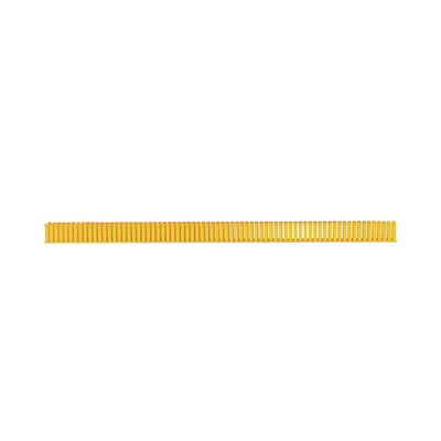 PANDUIT - Canaleta Ranurada de PVC sin Tapa, Fiber-Duct™, 4 in de Ancho, 4 in de Alto y 1828.8 mm de Largo, Color Amarillo