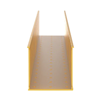 PANDUIT - Canaleta Ranurada de PVC sin Tapa, Fiber-Duct™, 4 in de Ancho, 4 in de Alto y 1828.8 mm de Largo, Color Amarillo