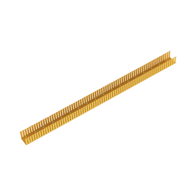 PANDUIT - Canaleta Ranurada de PVC sin Tapa, Fiber-Duct™, 4 in de Ancho, 4 in de Alto y 1828.8 mm de Largo, Color Amarillo