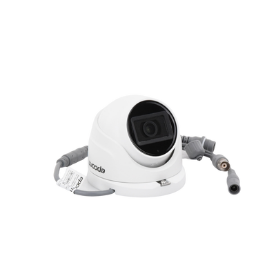 EPCOM PROFESSIONAL - AUDIO POR COAXITRON / Turret TURBOHD 5 Megapixel / Angulo de vision 85.5° / Lente 2.8 mm / 30 mts IR EXIR / Exterior IP67 / 4 Tecnologías / dWDR
