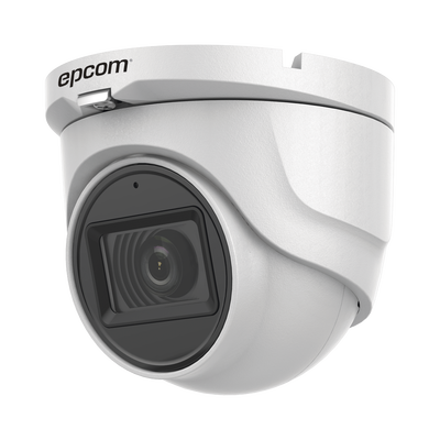 EPCOM PROFESSIONAL - AUDIO POR COAXITRON / Turret TURBOHD 5 Megapixel / Angulo de vision 85.5° / Lente 2.8 mm / 30 mts IR EXIR / Exterior IP67 / 4 Tecnologías / dWDR