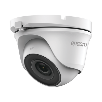 EPCOM PROFESSIONAL - Turret TURBOHD 5 Megapíxel / 85° de Visión / Lente 2.8 mm / Exterior IP66 / IR EXIR 20 mts / TVI-AHD-CVI-CVBS / Metal