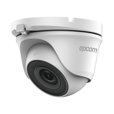 EPCOM PROFESSIONAL - Turret TURBOHD 5 Megapíxel / 85° de Visión / Lente 2.8 mm / Exterior IP66 / IR EXIR 20 mts / TVI-AHD-CVI-CVBS / Metal