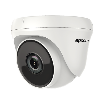 EPCOM PROFESSIONAL - Turret TURBOHD 5 Megapíxel / 85° de Visión / Lente 2.8 mm / Interior / IR EXIR 20 mts / TVI-AHD-CVI-CVBS / Policarbonato