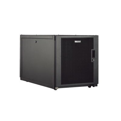 PANDUIT - Gabinete Profesional de Telecomunicaciones, de Piso, 12 UR, 600 mm de Ancho y 1070 mm de Profundidad, Color Negro