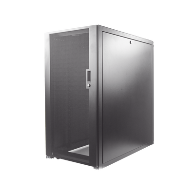 PANDUIT - Gabinete Profesional de Telecomunicaciones, de Piso, 24 UR, 600 mm de Ancho y 1070 mm de Profundidad, Color Negro