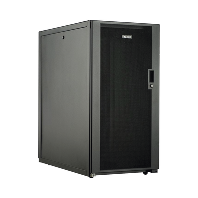 PANDUIT - Gabinete Profesional de Telecomunicaciones, de Piso, 24 UR, 600 mm de Ancho y 1070 mm de Profundidad, Color Negro