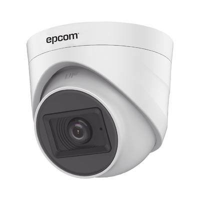 EPCOM PROFESSIONAL - AUDIO POR COAXITRON / Domo TURBOHD 2 Megapixel (1080p) / Gran Angular 106° / Lente 2.8 mm / 20 mts IR EXIR / Interior / 4 Tecnologías / dWDR
