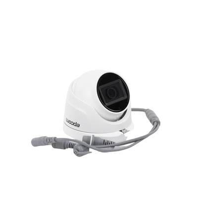 EPCOM PROFESSIONAL - AUDIO POR COAXITRON / Domo TURBOHD 2 Megapixel (1080p) / Gran Angular 106° / Lente 2.8 mm / 20 mts IR EXIR / Exterior IP66 / 4 Tecnologías / dWDR / Metal