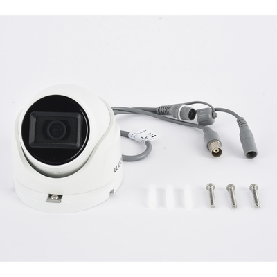 EPCOM PROFESSIONAL - Cámara Domo TURBOHD / 2 Megapixel / Gran Angular 106° / IR 20 m (65.6 ft) / Audio por Coaxitron / IP66 / Metal