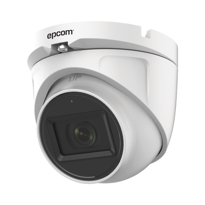 EPCOM PROFESSIONAL - AUDIO POR COAXITRON / Domo TURBOHD 2 Megapixel (1080p) / Gran Angular 106° / Lente 2.8 mm / 20 mts IR EXIR / Exterior IP66 / 4 Tecnologías / dWDR / Metal