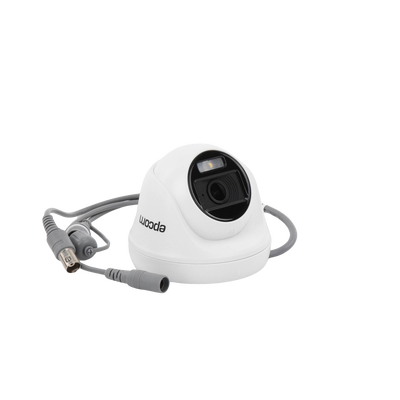 EPCOM PROFESSIONAL - Turret TURBOHD 2 Megapíxel (1080p) / Imagen a color 24/7 / Lente 2.8 mm / Policarbonato / Luz Blanca 20 mts / Interior / Microfono Integrado / TVI-AHD-CVI-CVBS / dWDR